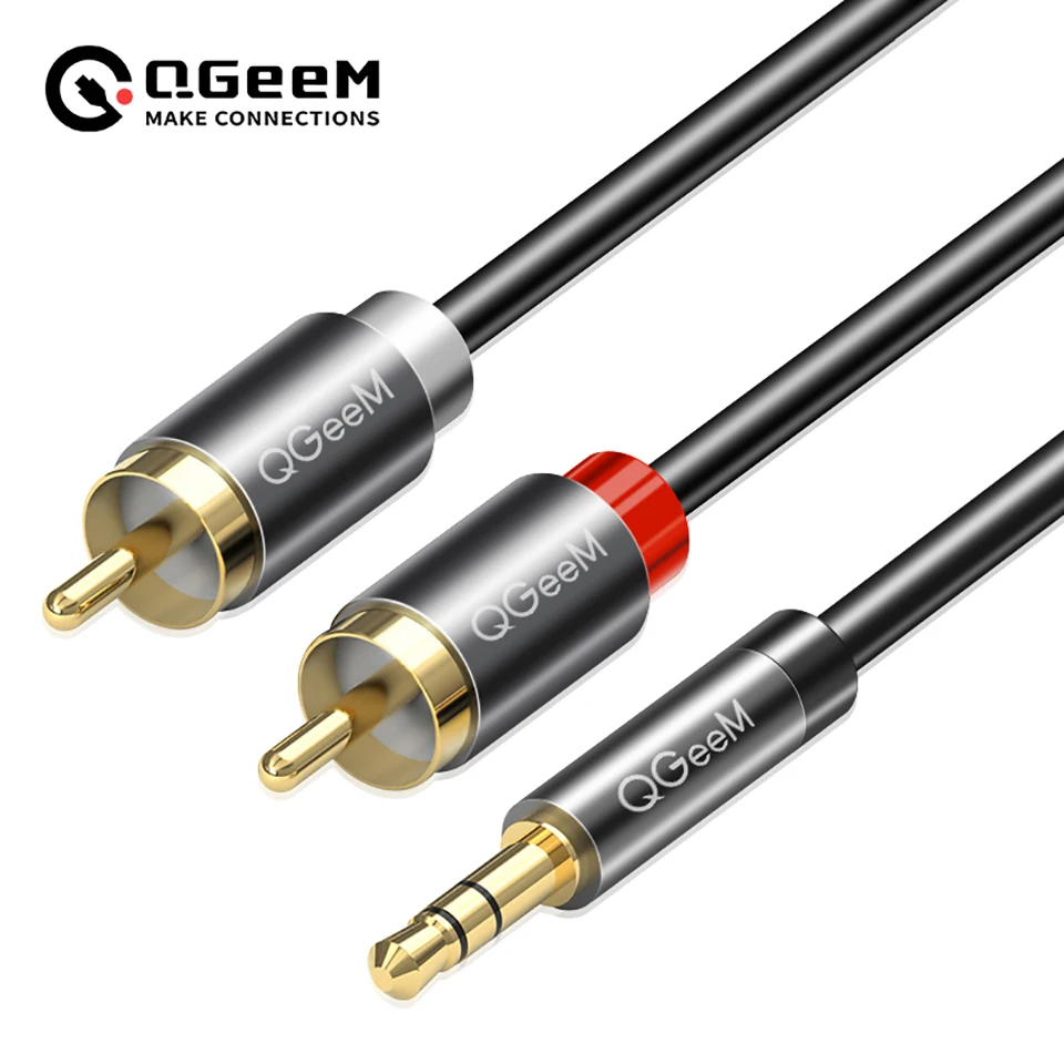 QGeeM RCA Cable 2RCA to 3.5 Au - Home Cinema Tv review and price