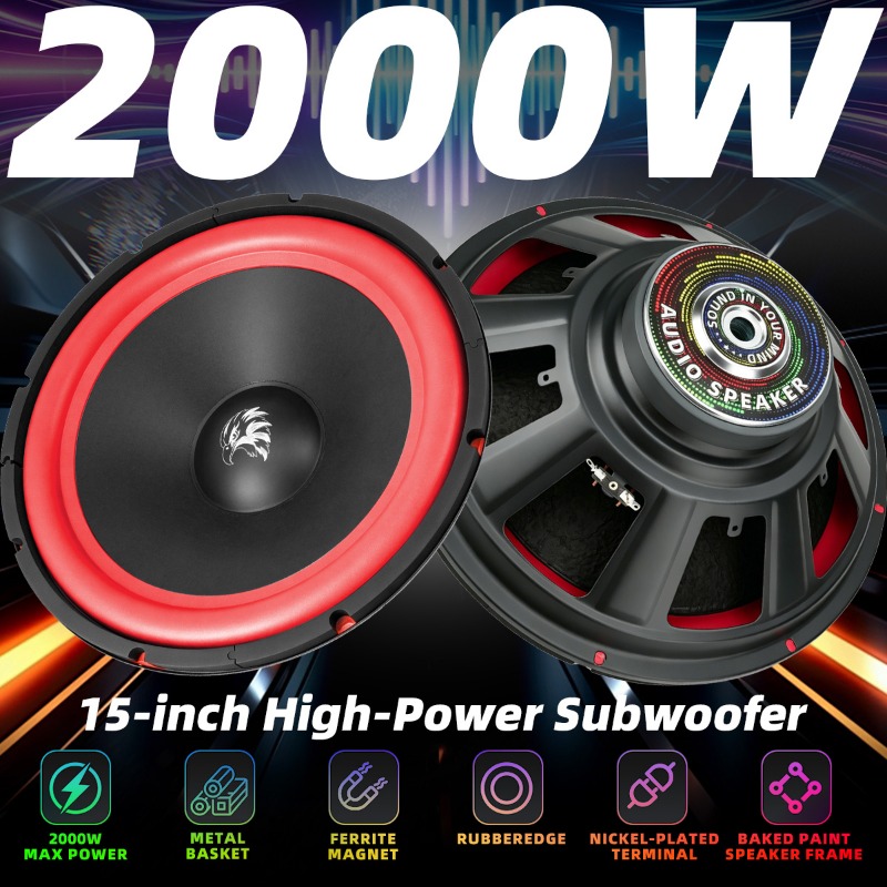 1pcs 15 Inch Car Subwoofer 200 - Audio Home Cinema review and price