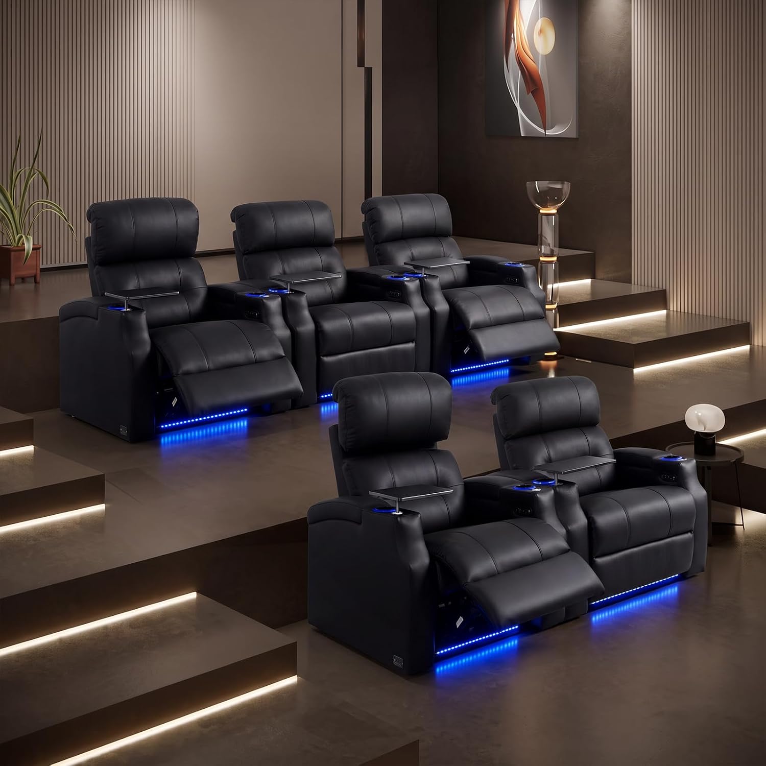 Top Grain Leather Home Theater - Home Cinema Chairs review and price