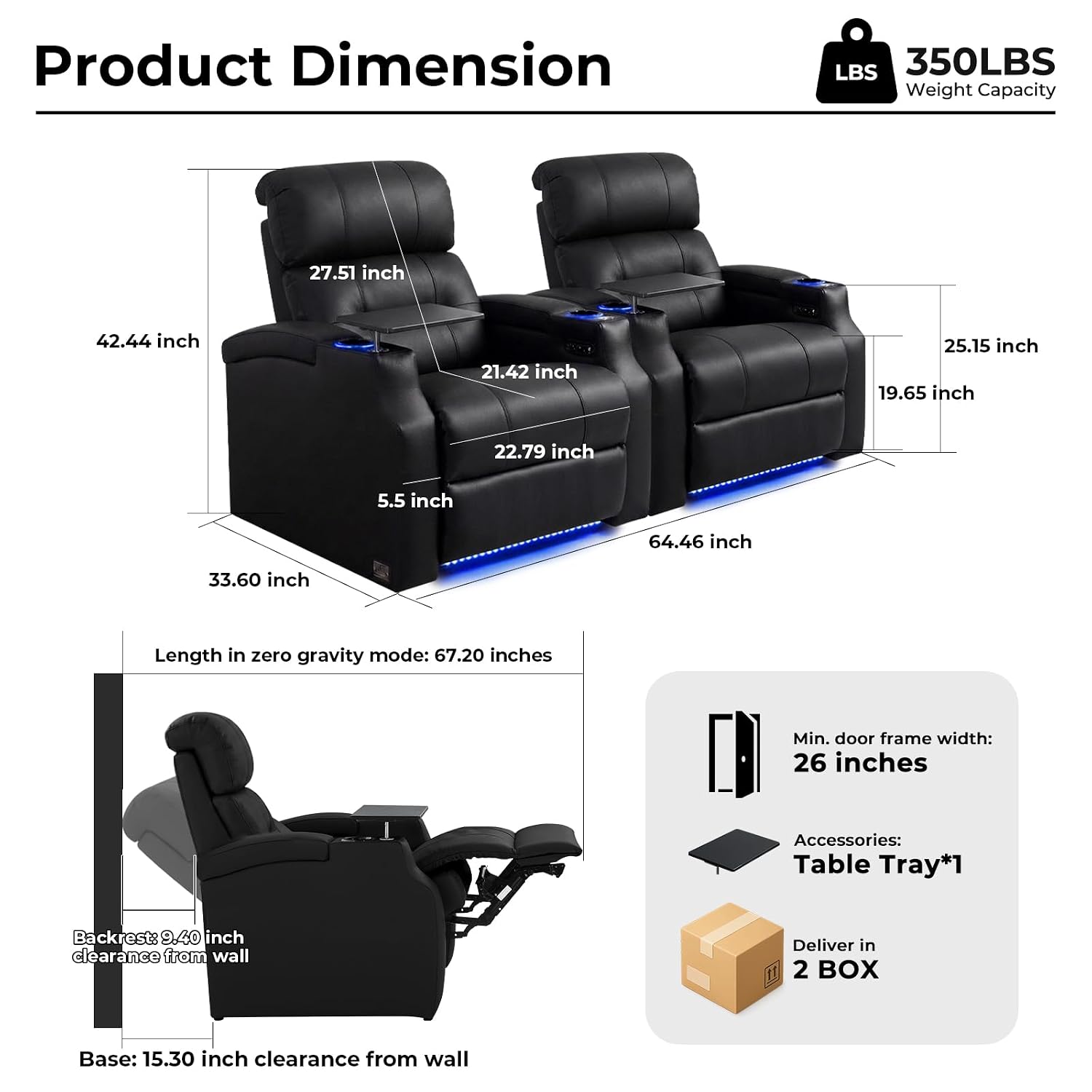 Top Grain Leather Home Theater - Home Cinema Chairs review and price