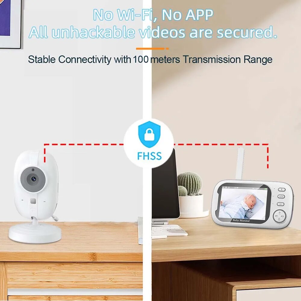 3.5'' Video Baby Monitor 2.4G  - Home Cinema Wireless review and price