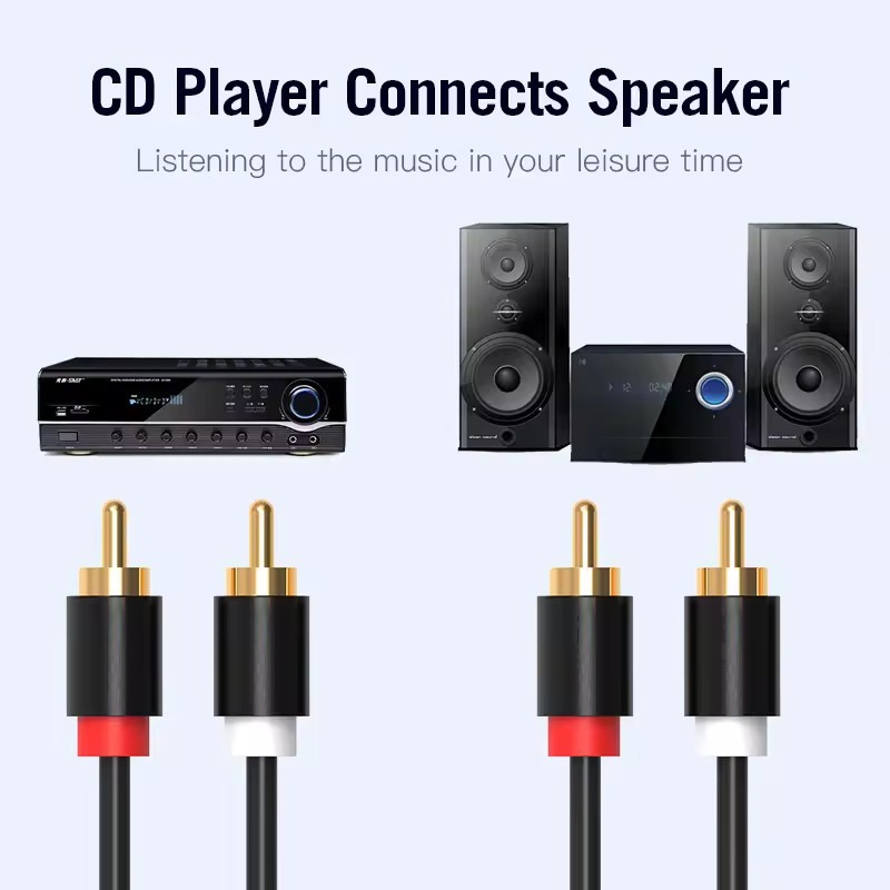 HIFI Stereo RCA Cable 2RCA to  - Home Cinema Tv review and price